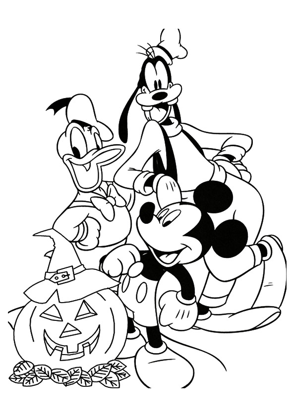 Plansa de colorat cu Halloween 27 83
